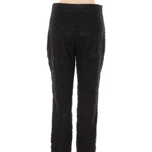 Carolina Herrera Black Lace Fully Lined Cotton-Modal Tapered Dress  Pants Size 8
